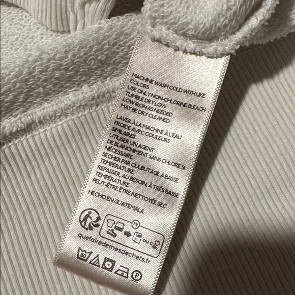 Free People / We The Free creamy white & black New York Camden sweatshirt (L) - Picture 7 of 9